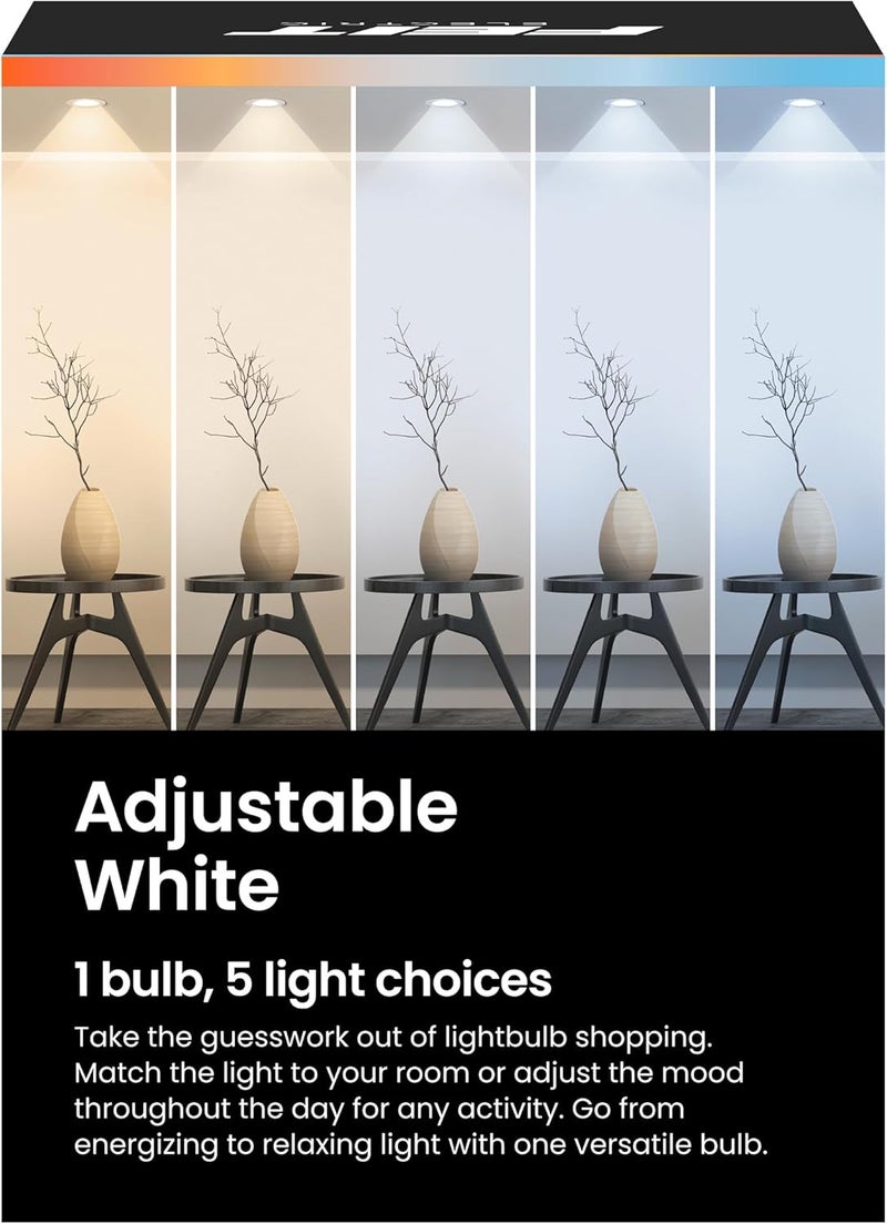 Feit Electric PAR20 LED Reflector Light, 50W Equivalent, Dimmable, Adjustable Beam, Adjustable White (2700K-5000K), 90+ CRI, Indoor/Outdoor, Track Lighting, 25,000-Hour Lifetime, PAR20/ADJ/6WYCA - Image 2
